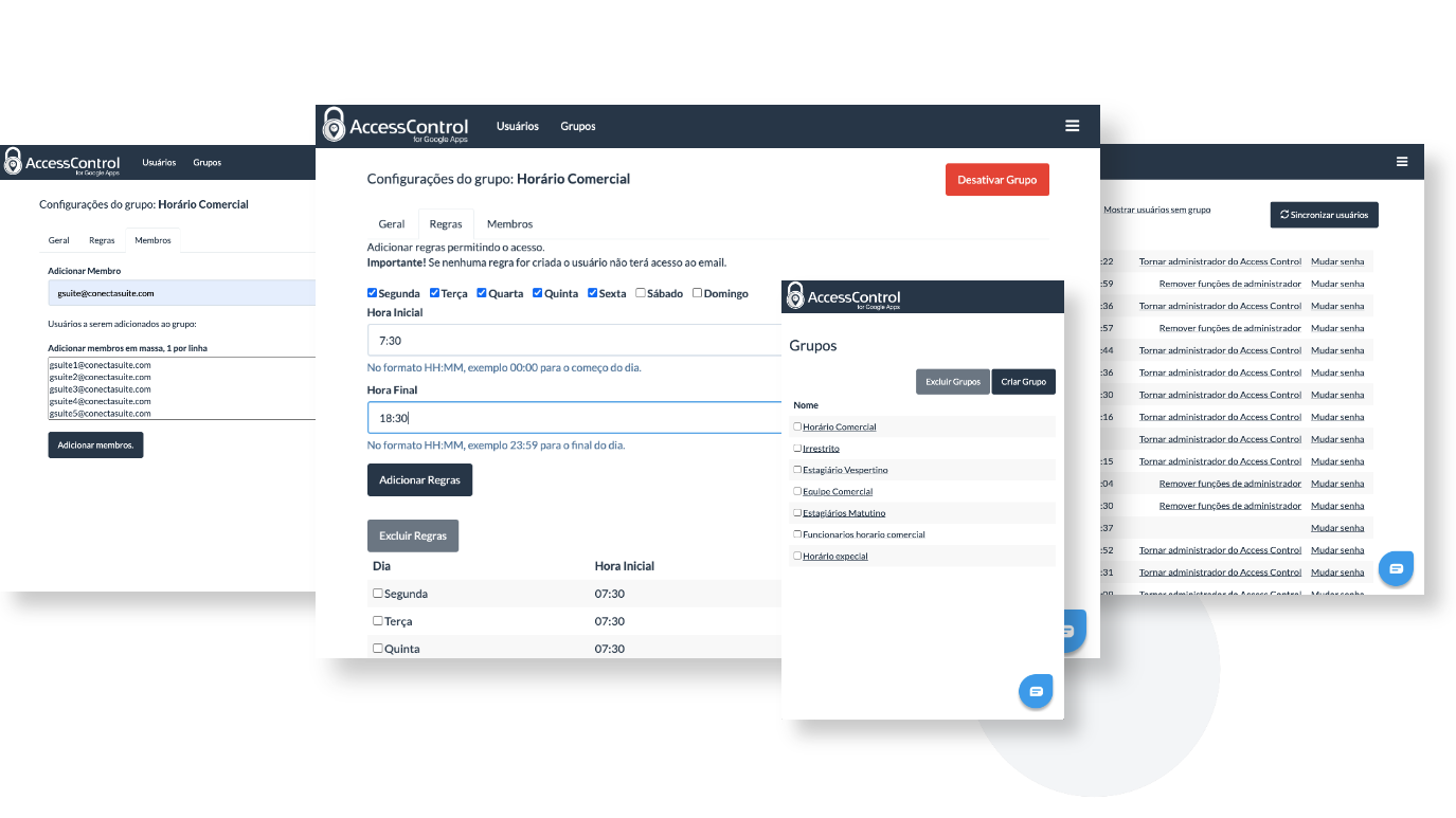 Conheca o Access Control Conheça o Access Control - Controle de acesso ao G Suite